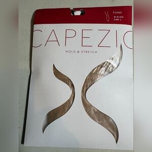 Capezio Hold & Stretch Footed Tights in Tan N14c Caramel